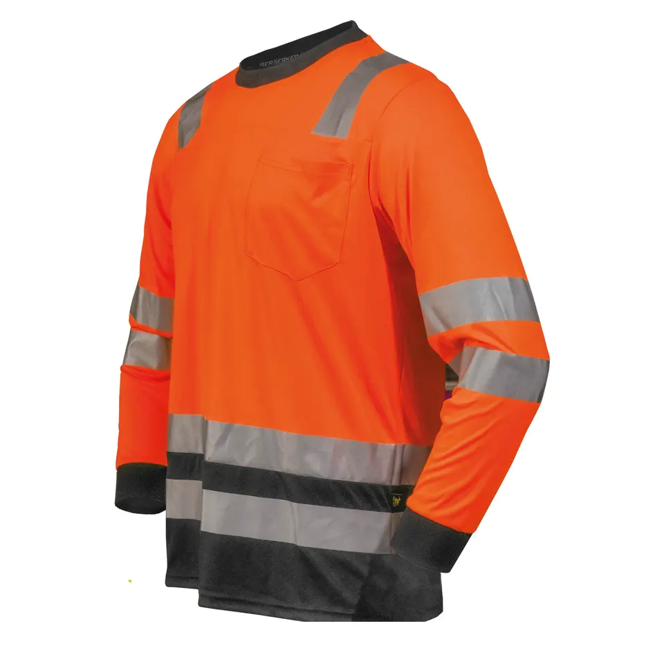 Playera de alta visibilidad de trabajo naranja color Naranja