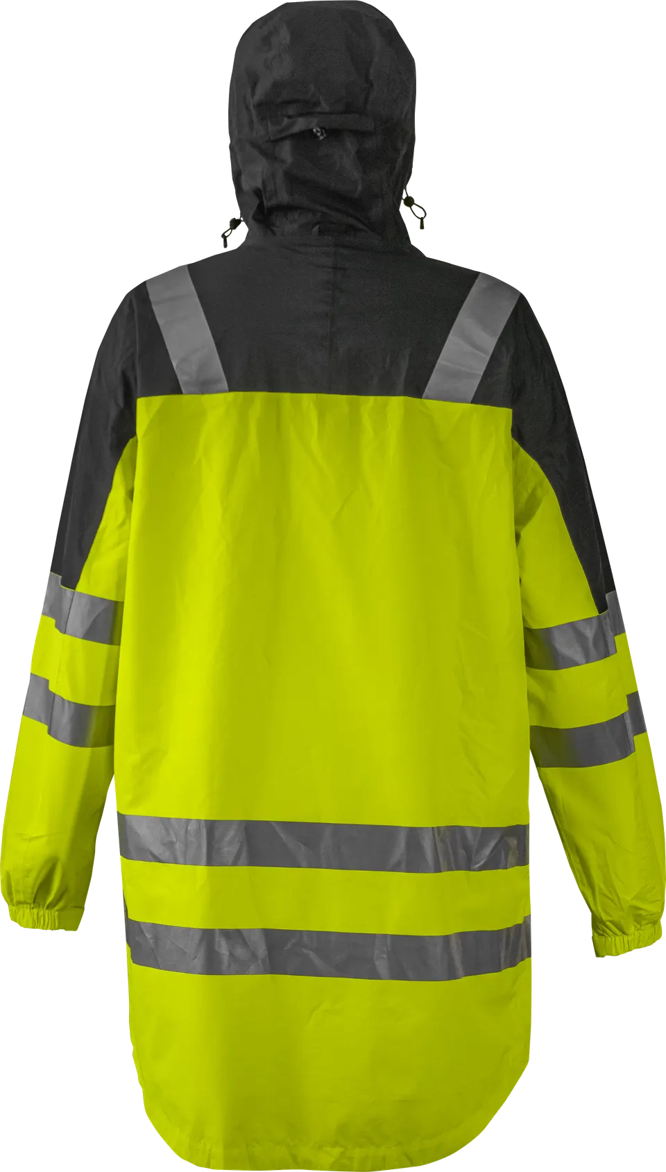 Impermeable de Poliester con PU y Autoempacable color Amarillo neon