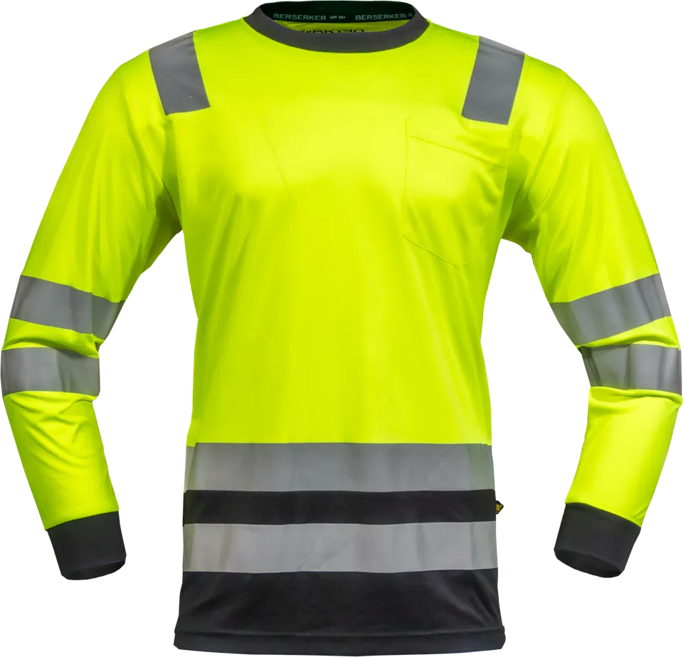 Playera de alta visibilidad de trabajo amarilla color Amarillo neon